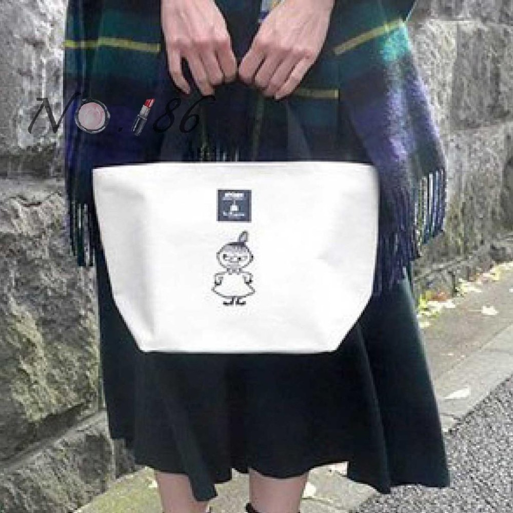 袋我走【MOOMIN 嚕嚕米小不點托特包+收納包兩件組】-細節圖9