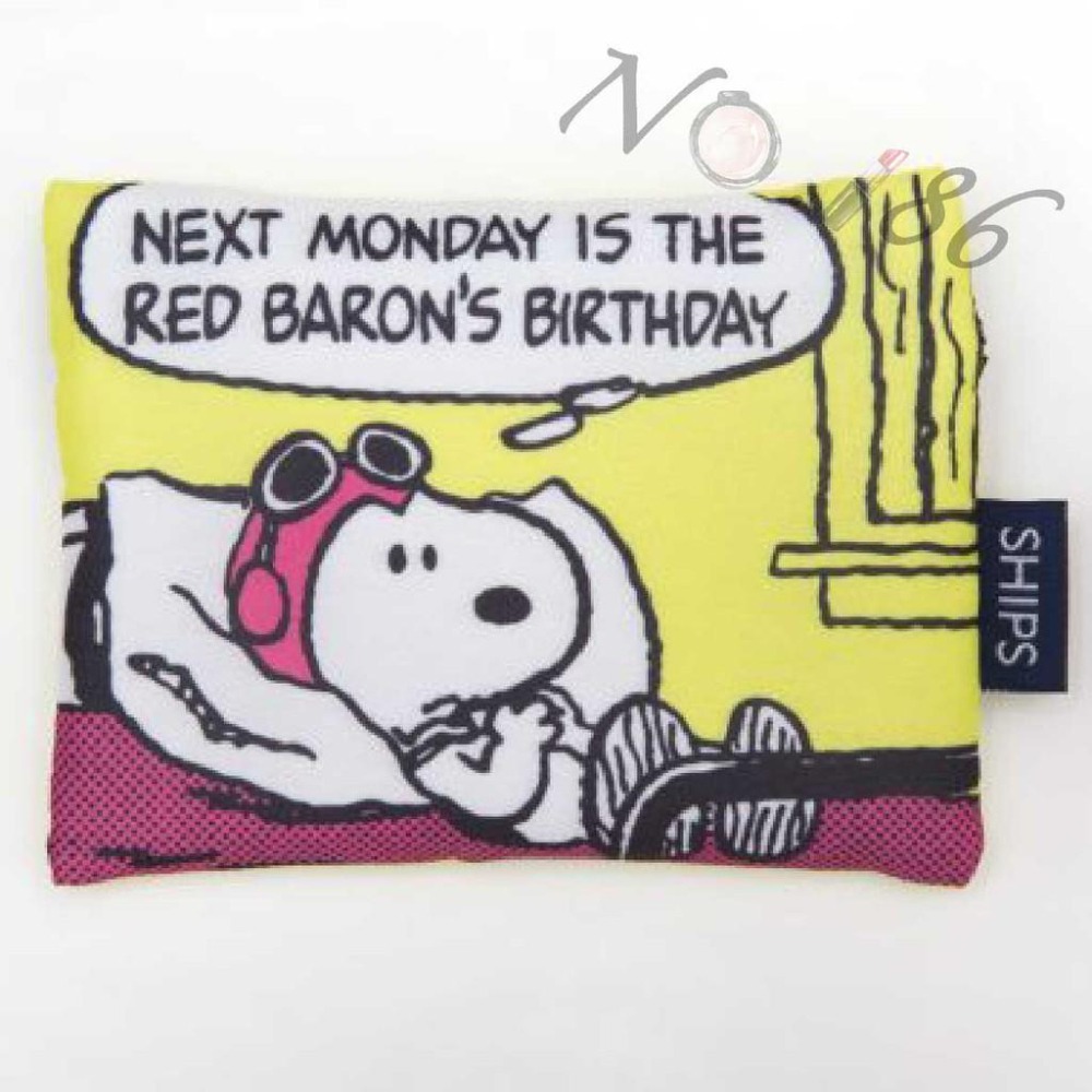 袋我走【SNOOPY 扁扁收納袋 3件組 (藍+黃+粉)】-細節圖5