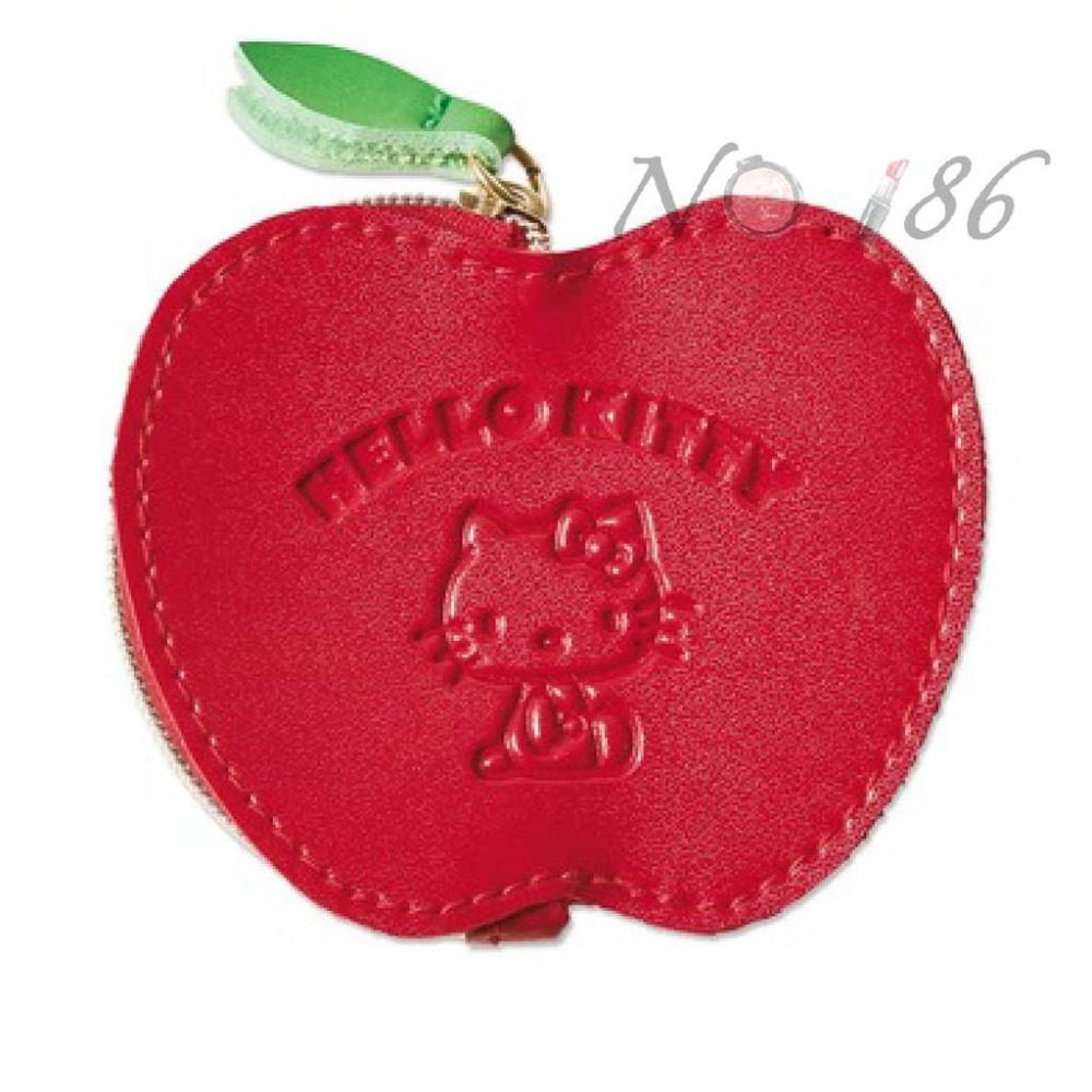 袋我走【HELLO KITTY 黑色化妝包+蘋果吊飾兩件組】-細節圖7