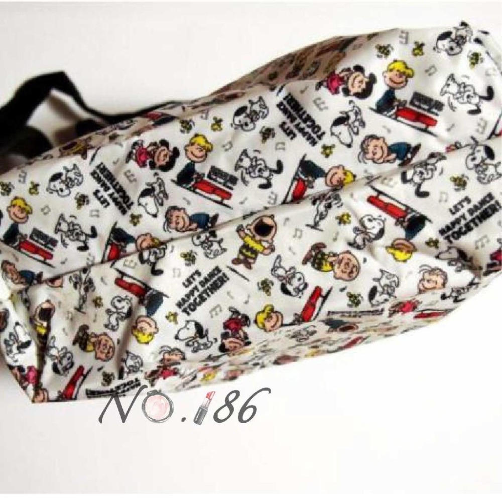 袋我走【SNOOPY 摺疊拉鍊滿版花樣後背包】-細節圖6