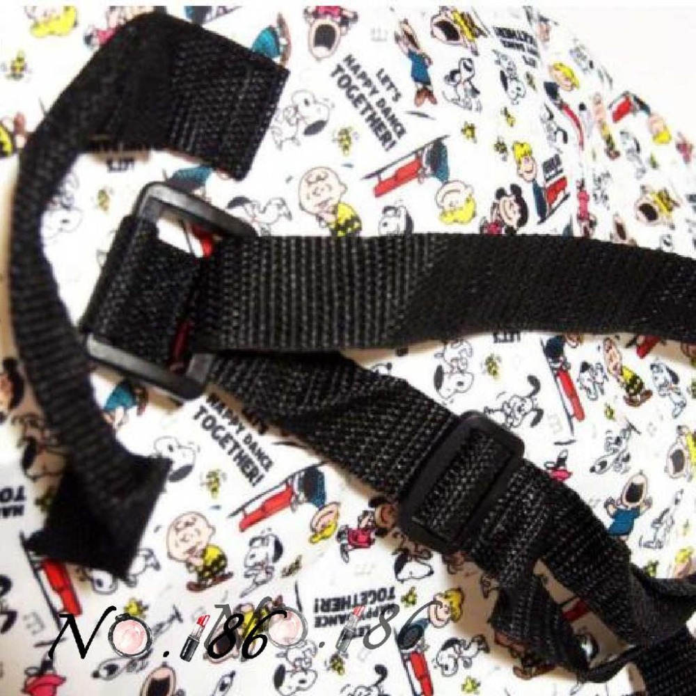 袋我走【SNOOPY 摺疊拉鍊滿版花樣後背包】-細節圖8