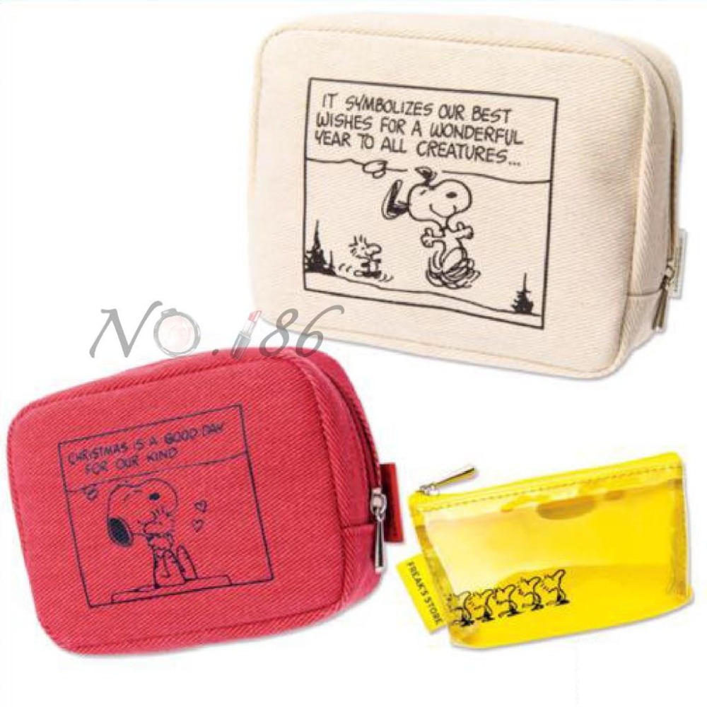 袋我走【絕版現貨 FREAK`S STORE×SNOOPY史努比聯名/透明視窗 3件組】-細節圖5