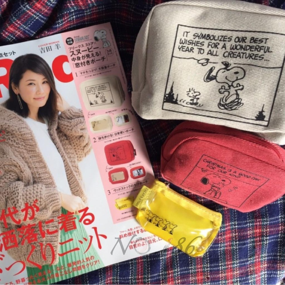 袋我走【絕版現貨 FREAK`S STORE×SNOOPY史努比聯名/透明視窗 3件組】-細節圖9