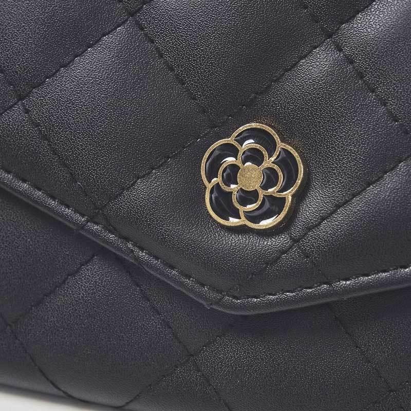 袋我走【CLATHAS 山茶花 深藍色長夾】-細節圖3