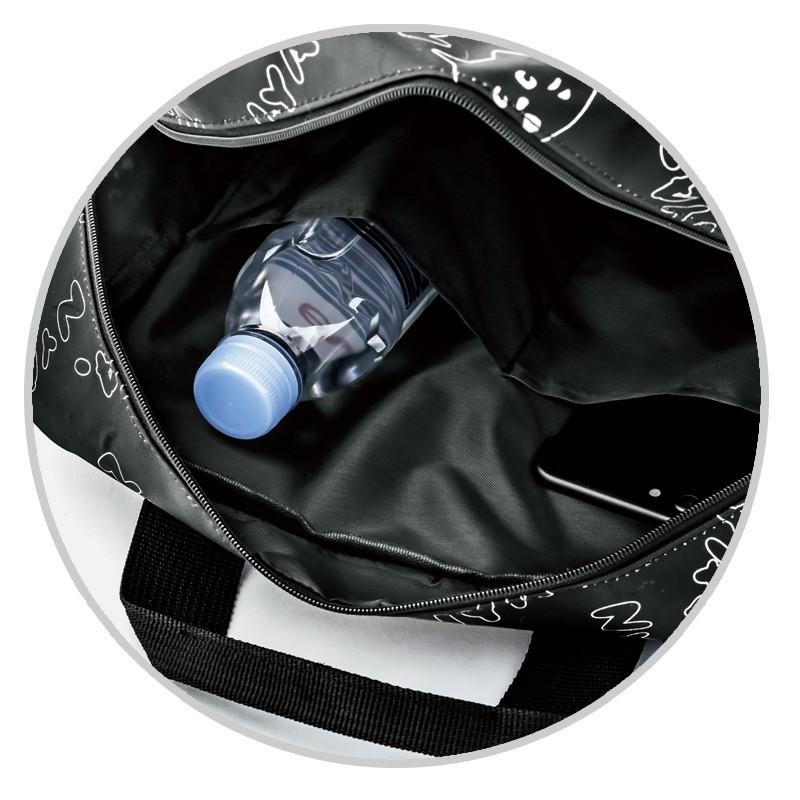 袋我走【驚訝貓/尼龍黑色 3Way包】-細節圖8