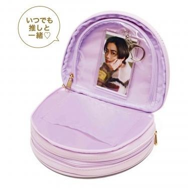 袋我走【TOCCA 粉紫色三角雙層圓圓化妝包】-細節圖4