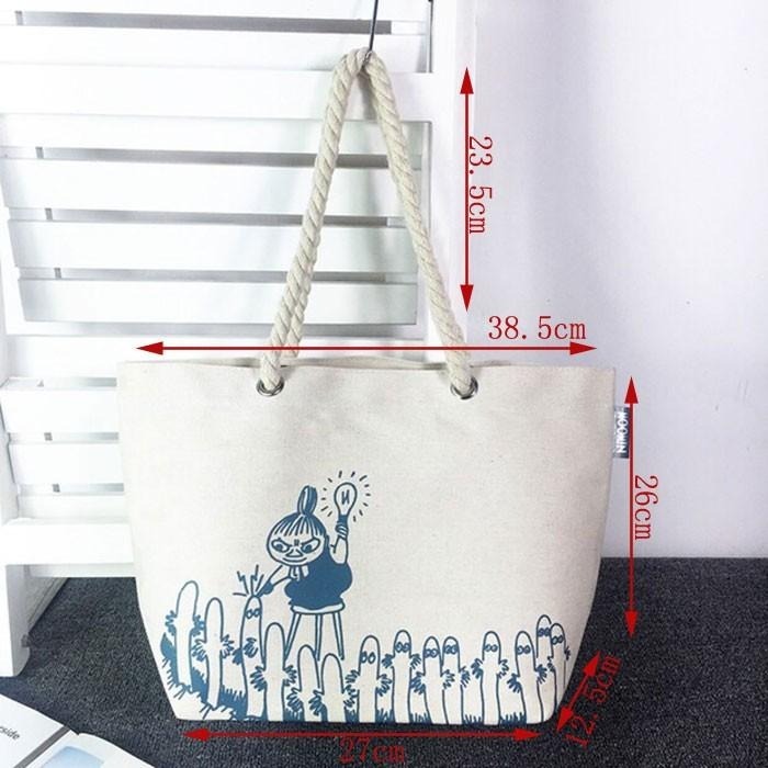 袋我走【日文雜誌In Red附錄 moomin 嚕嚕咪 亞美 慕敏 托特包】-細節圖4