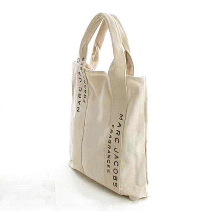 袋我走【MARC JACOBS 白色 厚實 短提把大帆布袋】-細節圖2