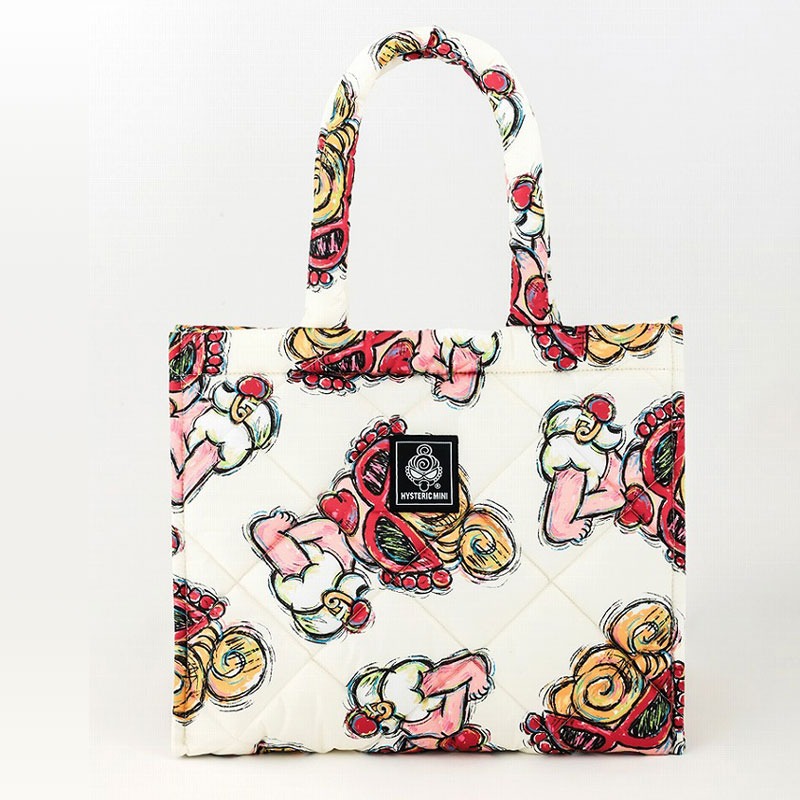袋我走【HYSTERIC 白色卡通手提包】-細節圖2
