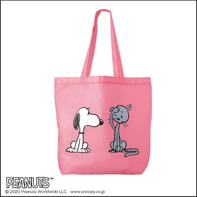 袋我走【SNOOPY 史努比摺疊環保購物袋兩件組】-細節圖2