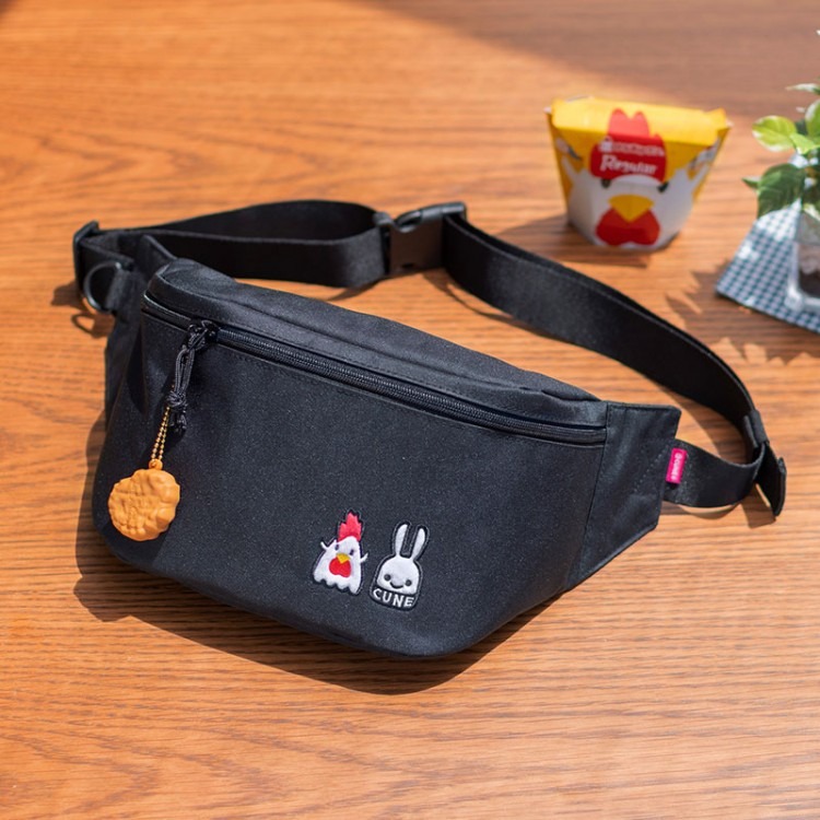 袋我走【CUNE × LAWSON 黑色炸雞聯名腰包】-細節圖3