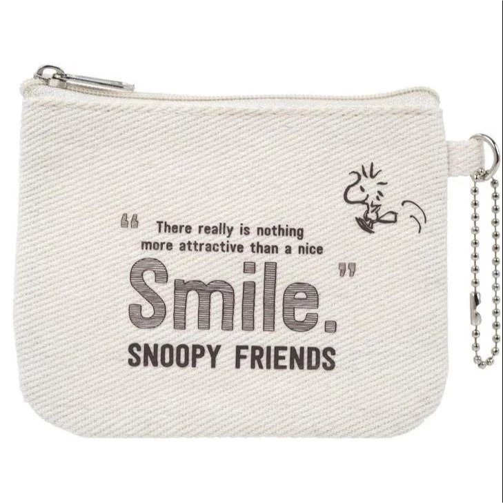 袋我走【SNOOPY 白色帆布小物袋+零錢包兩件組】-細節圖6
