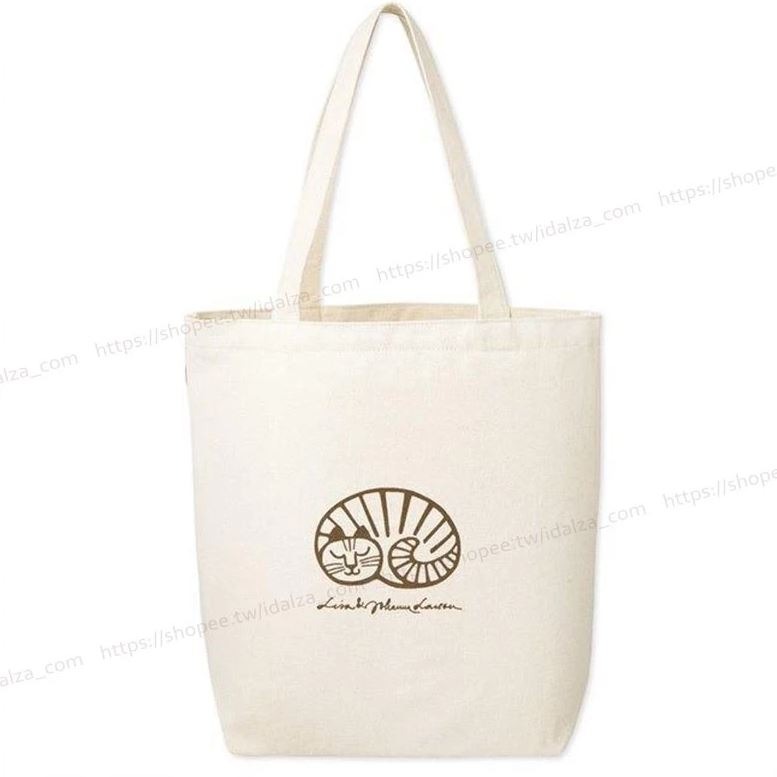 袋我走【LISA LARSON 貓咪直條紋 托特包+吊飾包】-細節圖7