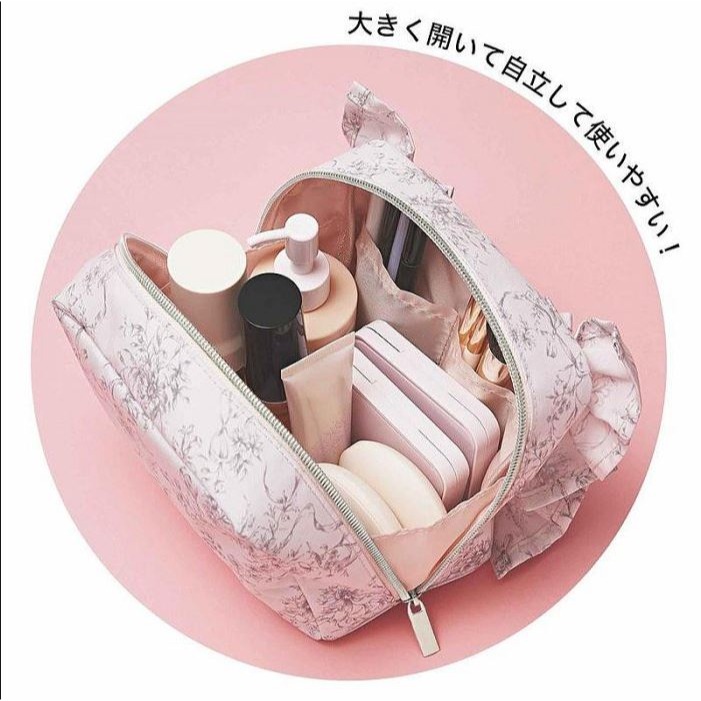 袋我走【SNIDEL HOME 粉色花花收納包】-細節圖7