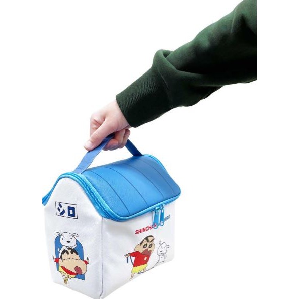 袋我走【Kureyon Shin-chan 蠟筆小新藍色造型收納袋】-細節圖2