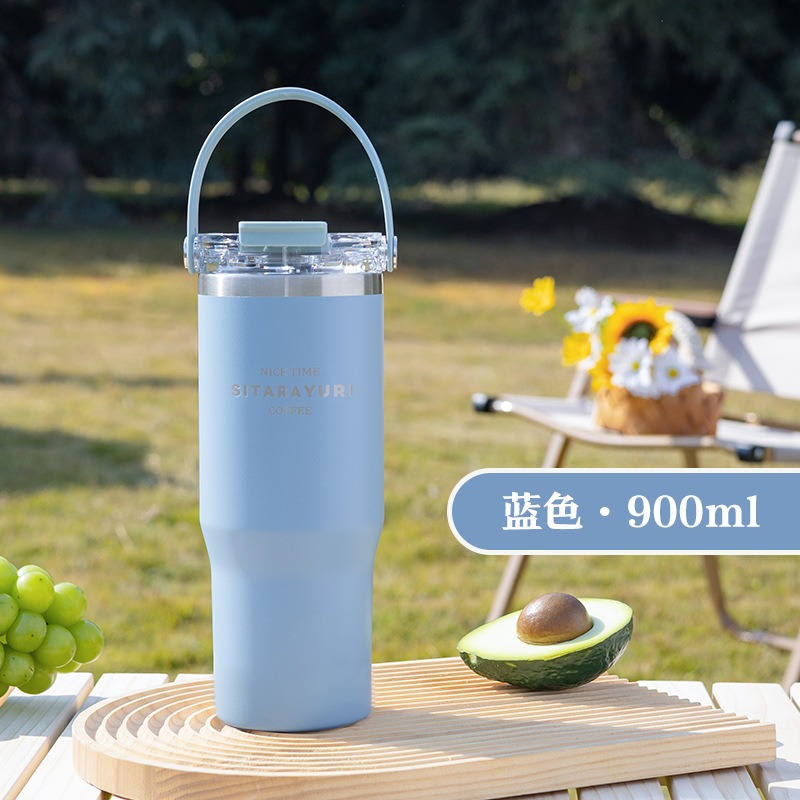 【艾特叔叔旗艦店】304不鏽鋼 保溫瓶 保溫杯 冰霸杯 保溫保冷 自帶提把 雙飲 直飲 吸管-規格圖9