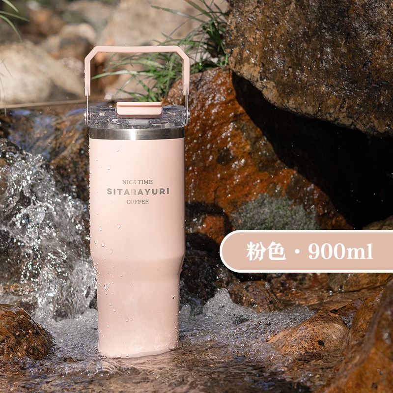 【艾特叔叔旗艦店】304不鏽鋼 保溫瓶 保溫杯 冰霸杯 保溫保冷 自帶提把 雙飲 直飲 吸管-規格圖8