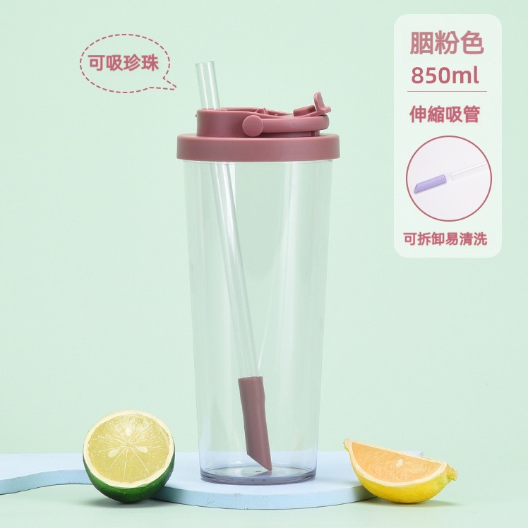 【艾特叔叔旗艦店】Tritan材質 隨行杯 吸管杯 水壺 大容量水壺 自帶提把 可直飲/吸管-規格圖6