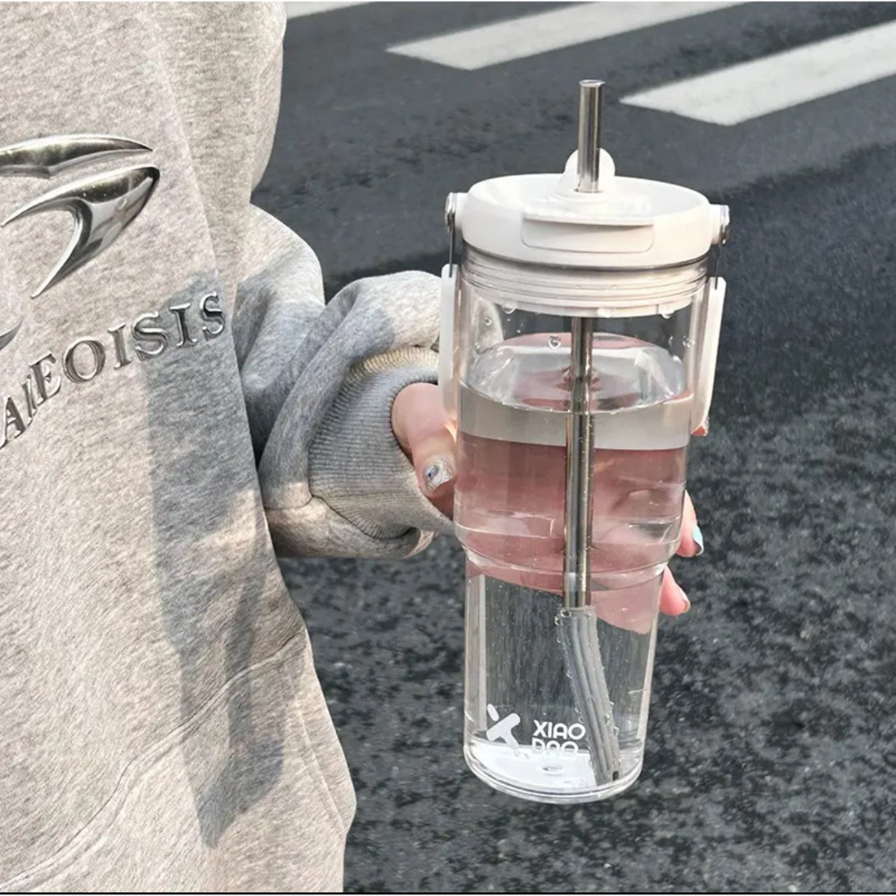 【艾特叔叔旗艦店】Pc材質 隨行杯 吸管杯 水壺 大容量水壺 自帶提把 雙飲杯蓋 可直飲 吸管-規格圖8