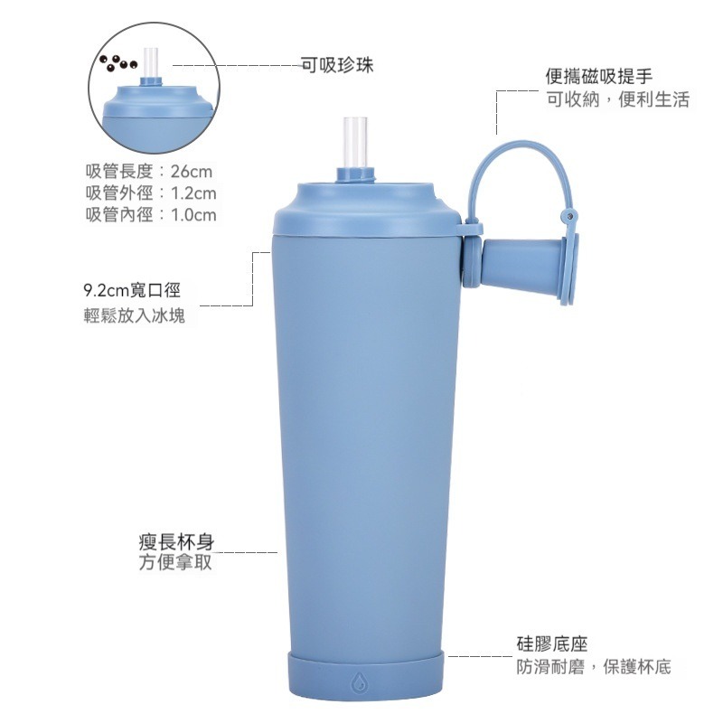 【艾特叔叔旗艦店】吸管杯 陶瓷杯 保溫杯 冰霸杯 304不鏽鋼 304不鏽鋼+陶瓷塗層 雙飲 直飲 吸管-細節圖5