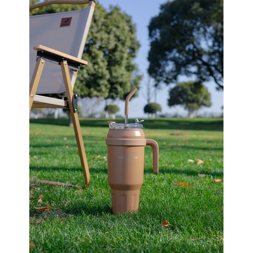 【艾特叔叔旗艦店】304不鏽鋼 保溫瓶 保溫杯 冰霸杯 保溫保冷 自帶提把 雙飲 直飲 吸管-細節圖6