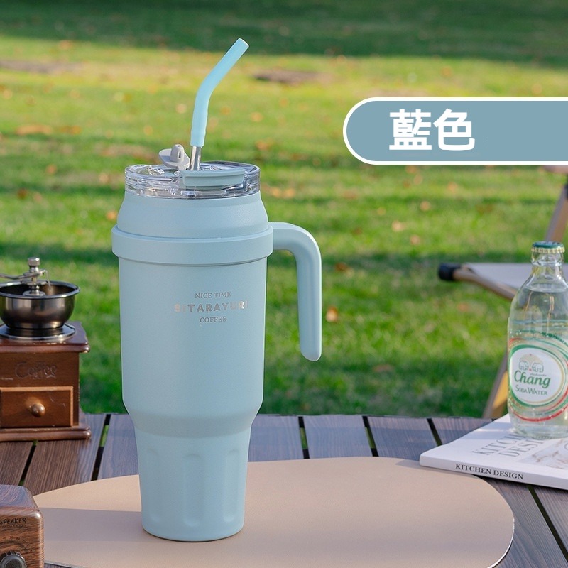 【艾特叔叔旗艦店】304不鏽鋼 保溫瓶 保溫杯 冰霸杯 保溫保冷 自帶提把 雙飲 直飲 吸管-規格圖9