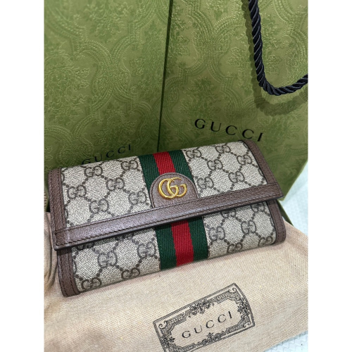 Gucci ophida長夾錢包