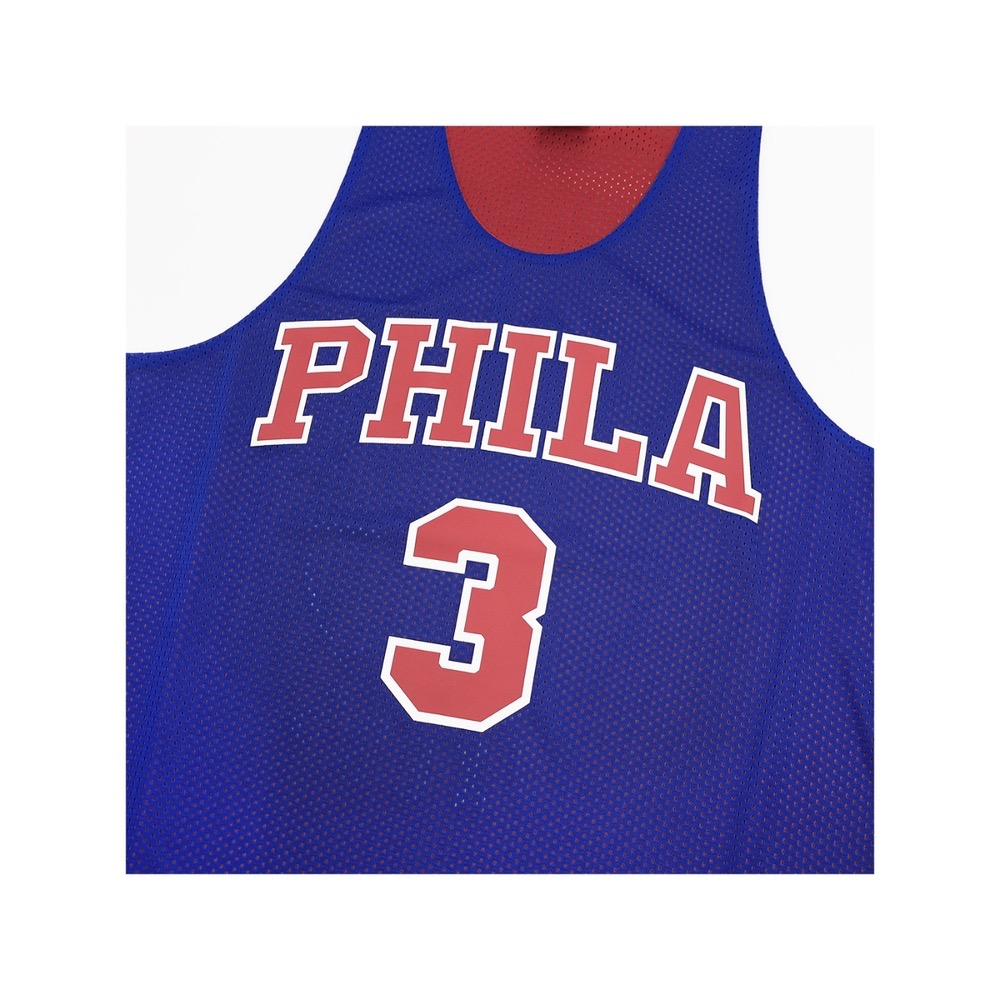 Mitchell ness Mitchell & Ness 雙面球衣 76ERS Allen Iverson 藍紅-細節圖2