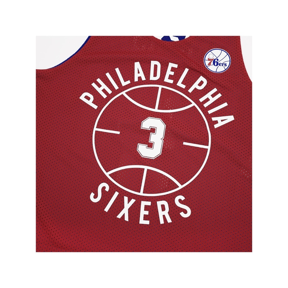 Mitchell ness Mitchell & Ness 雙面球衣 76ERS Allen Iverson 藍紅-細節圖4