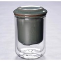 【台灣現貨】  辦公杯 茶具 個人茶具組 陶瓷 雙層玻璃  泡茶壺 茶壺 茶杯 泡茶杯 杯子-規格圖11