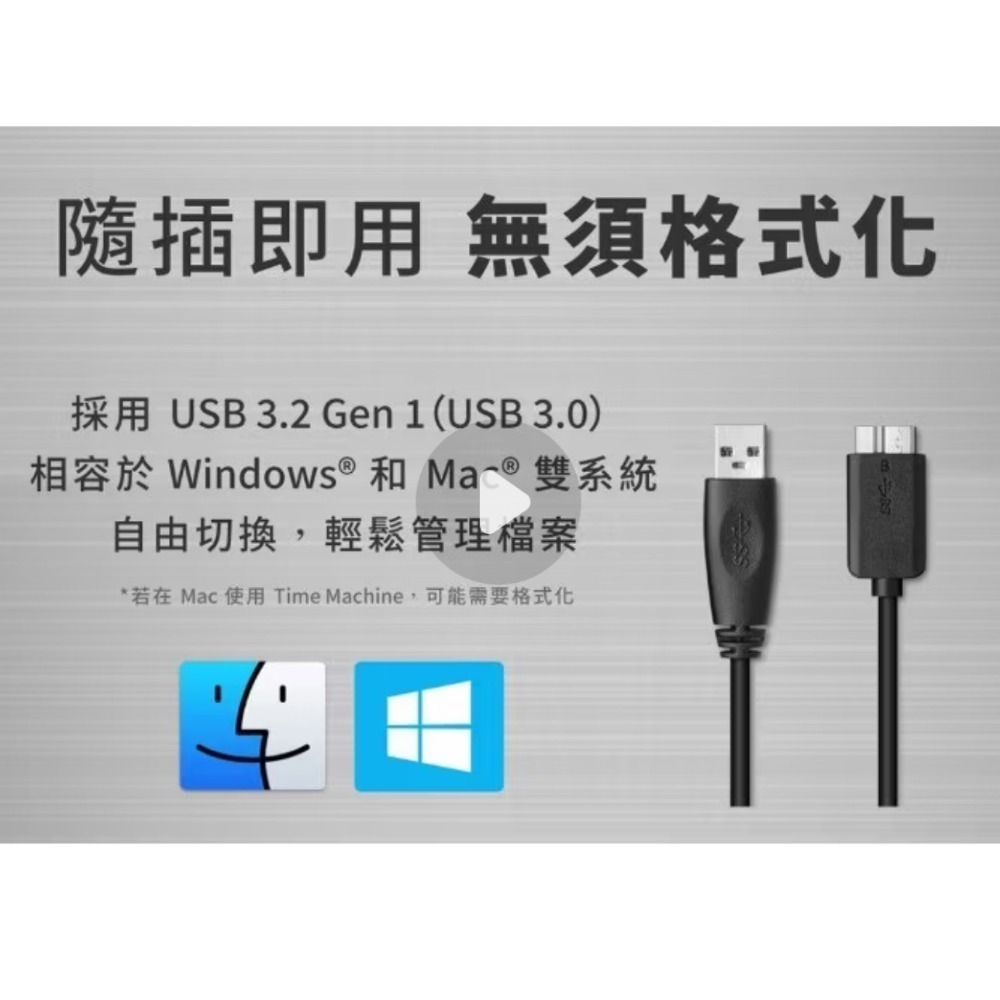 全新Seagate 希捷One Touch 4TB 輕巧行動硬碟-細節圖2