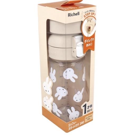 《現貨》日本 最新 Richell 利其爾 米菲 水杯 幼兒 兩用 直飲杯 240ml-細節圖2