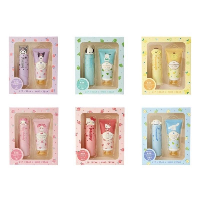 《現貨》日本製 日本代購 三麗鷗 護唇膏 護手霜 禮盒組 保濕組合 香氛 防止乾裂 保濕 滋潤 保養 交換禮物
