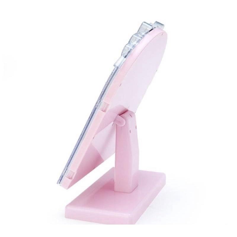 《現貨》日本正版 角度可調 立式鏡子 立鏡 桌鏡 化妝鏡 kitty 美樂蒂 雙子星 大耳狗 庫洛米 鏡子 聖誕禮物-細節圖3