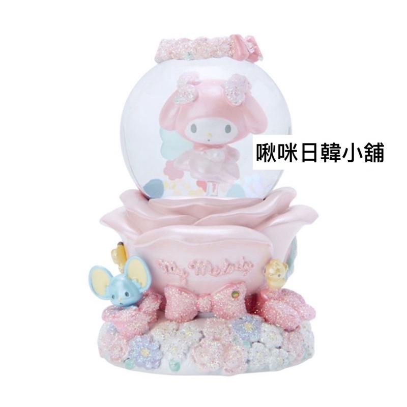 《現貨》日本正版 三麗鷗 限量聖誕節雪球 水晶球 美樂蒂 布丁狗 庫洛米 大耳狗 雙子星發光夢幻聖誕球聖誕禮物-細節圖3
