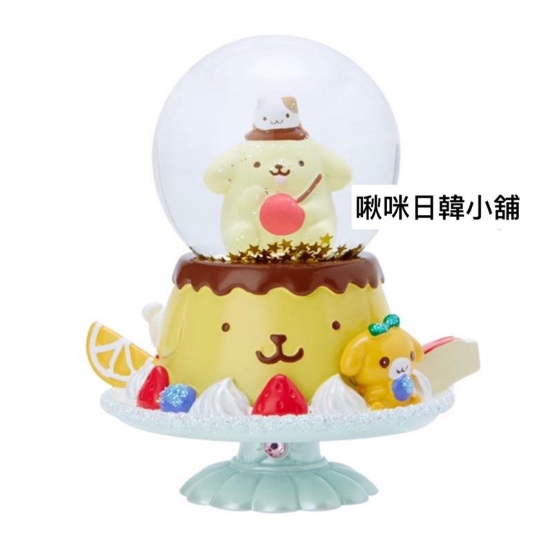 《現貨》日本正版 三麗鷗 限量聖誕節雪球 水晶球 美樂蒂 布丁狗 庫洛米 大耳狗 雙子星發光夢幻聖誕球聖誕禮物-細節圖5