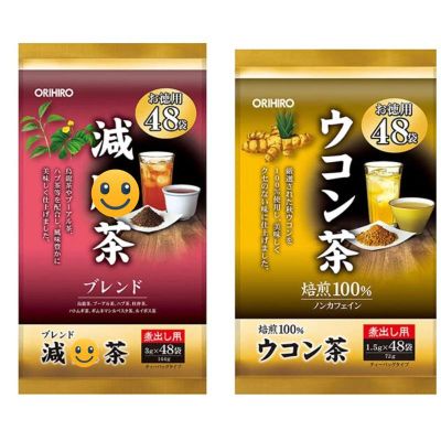 《現貨》24小時出貨 ORIHIRO 德用 健康茶 薑黃茶 無糖茶 茶包 60包 48包 180g 日本代購