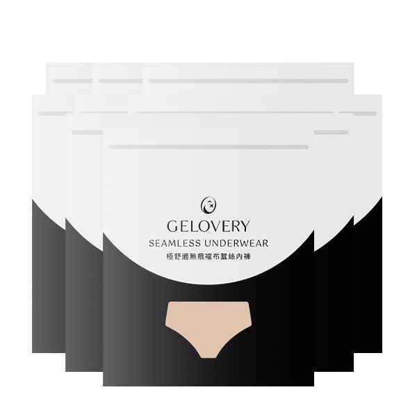 Gelovery極舒適無痕襠布蠶絲內褲  膚S/M-規格圖1