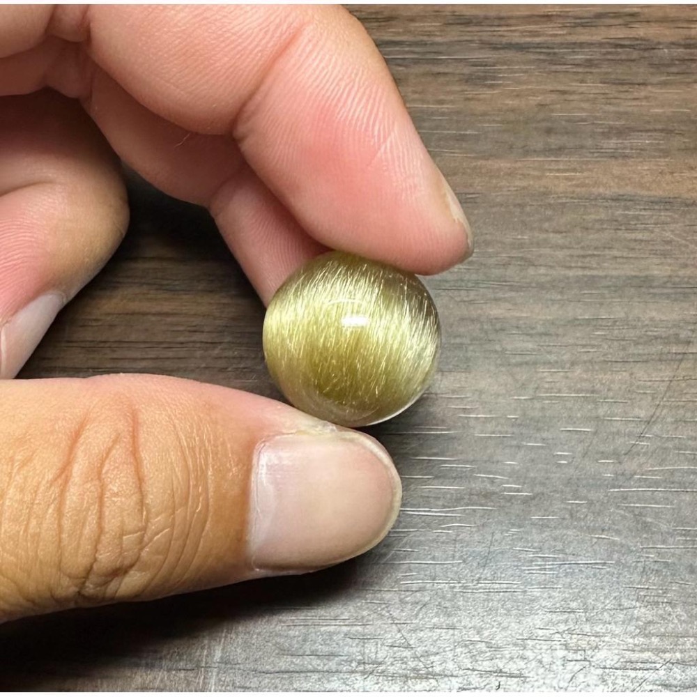 【 高品貓眼金髮晶 17mm (通孔) 】-細節圖4