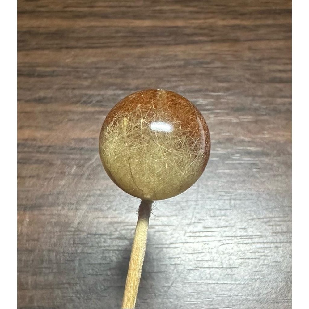 【 銀紅髮雙色珠 17mm 單珠(通孔) 】-細節圖3