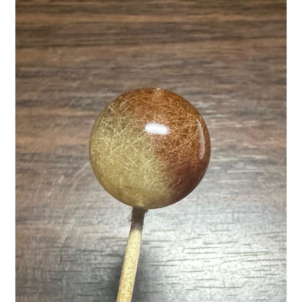 【 銀紅髮雙色珠 17mm 單珠(通孔) 】-細節圖4