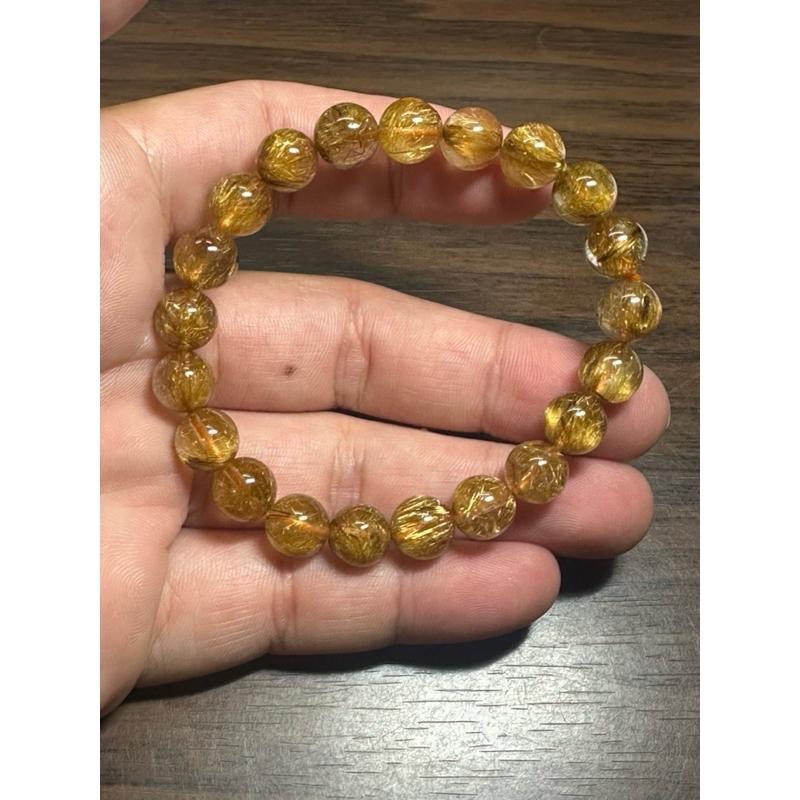 【咖啡鈦手珠 9mm 手圍16 】 透亮-細節圖2