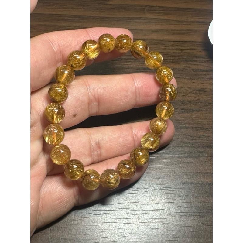 【咖啡鈦手珠 9mm 手圍16 】 透亮-細節圖3