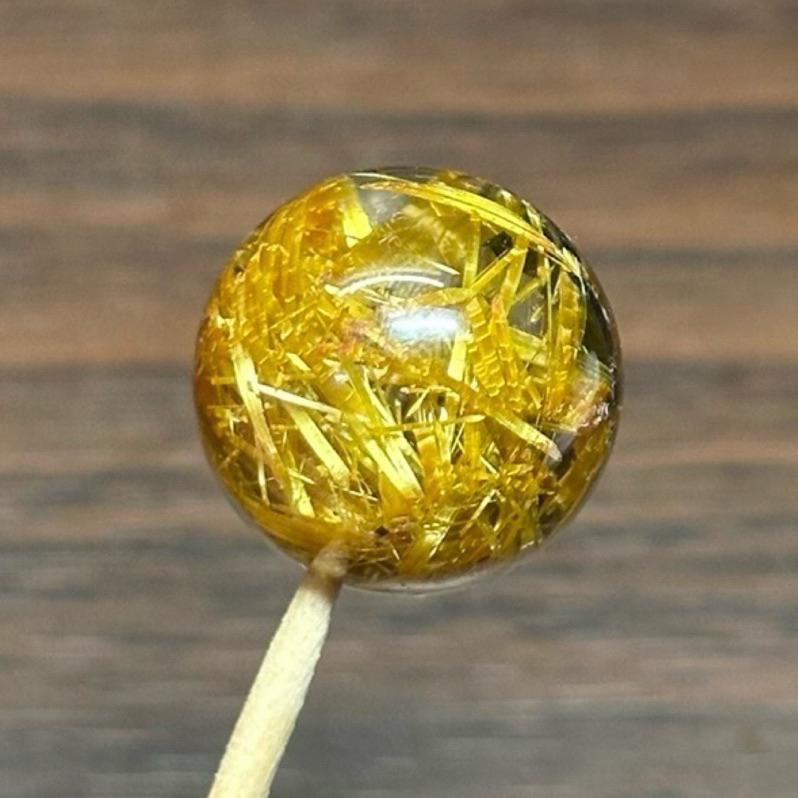 【 高品清透鈦晶花單珠18mm (通孔) 】-細節圖2