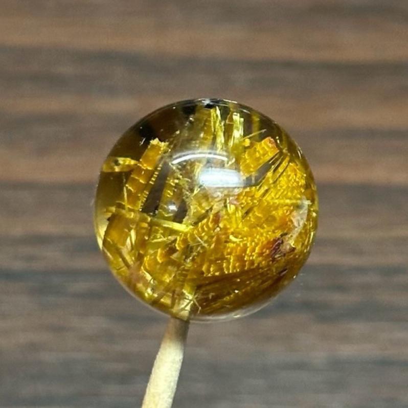 【 高品清透鈦晶花單珠18mm (通孔) 】-細節圖3