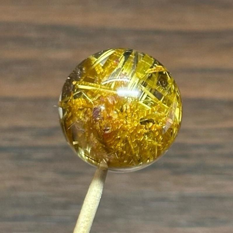 【 高品清透鈦晶花單珠18mm (通孔) 】-細節圖4