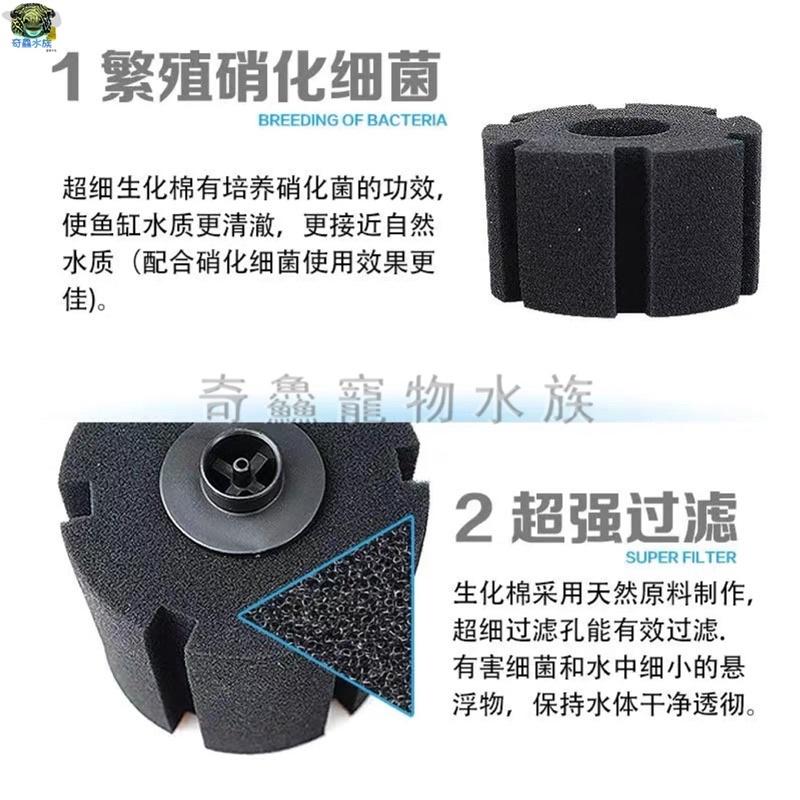 奇鱻水族【坐式水妖精】L / M / S 可替換 易清洗 替換棉 培菌 過濾 淨化水質-細節圖2