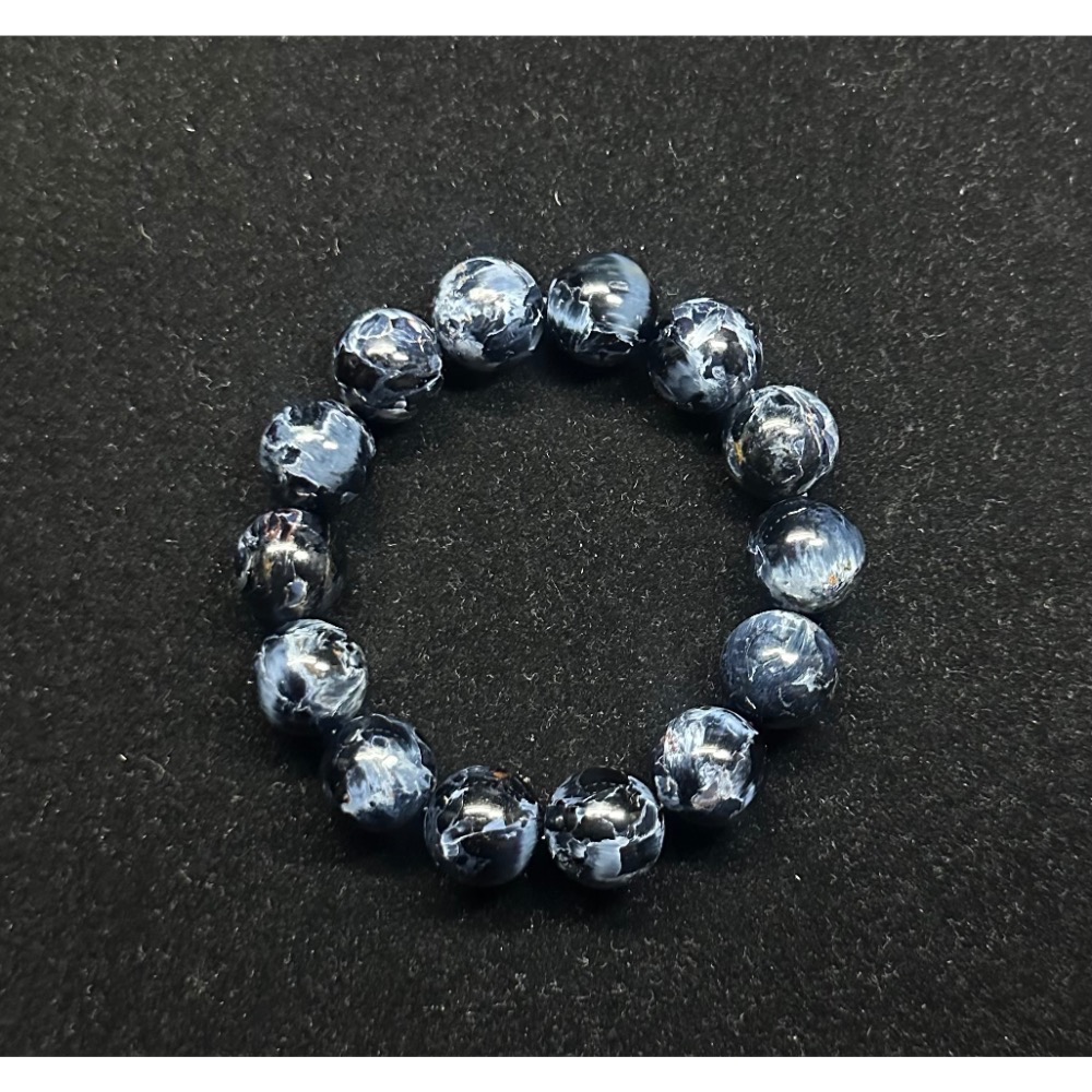 風暴藍彼得石手珠 16mm 手圍盤18-細節圖3