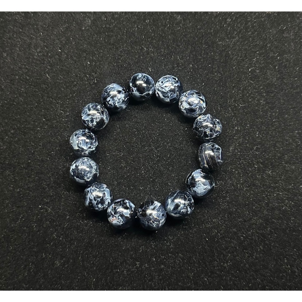 風暴藍彼得石手珠 16mm 手圍盤18-細節圖4