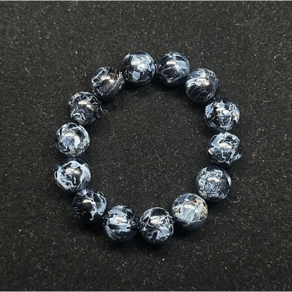 風暴藍彼得石手珠 16mm 手圍盤18-細節圖5